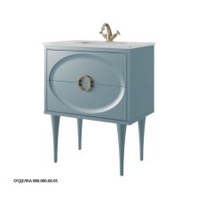 Caprigo Тумба с раковиной MILANO 75 см, голубая, эмаль