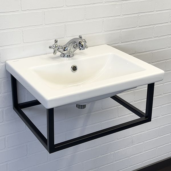 Приобрести сomforty консоль с раковиной 50 см, черный муар