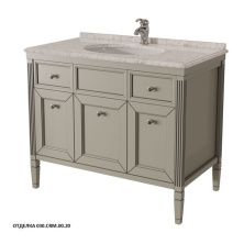 Caprigo Тумба с раковиной ALBION 100 см, серая, эмаль