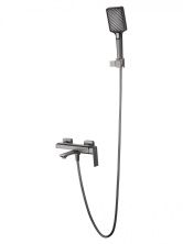 Смеситель для ванны с душем WONZON & WOGHAND DIAMOND, Темный графит (WW-88639011-BGM)