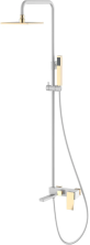 Boheme Душевая система Q, белый\золото 148-WG.2