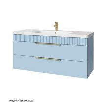 Caprigo Тумба с раковиной MONBAR-Smalty 120 см, голубая, эмаль
