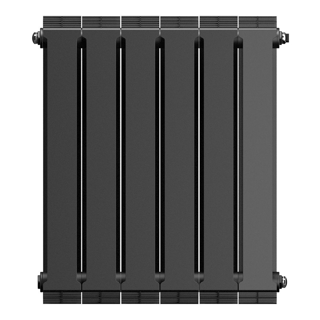 Приобрести royal thermo радиатор биметаллический pianoforte 500 /noir sable ( черный графит ) - 6 секц.