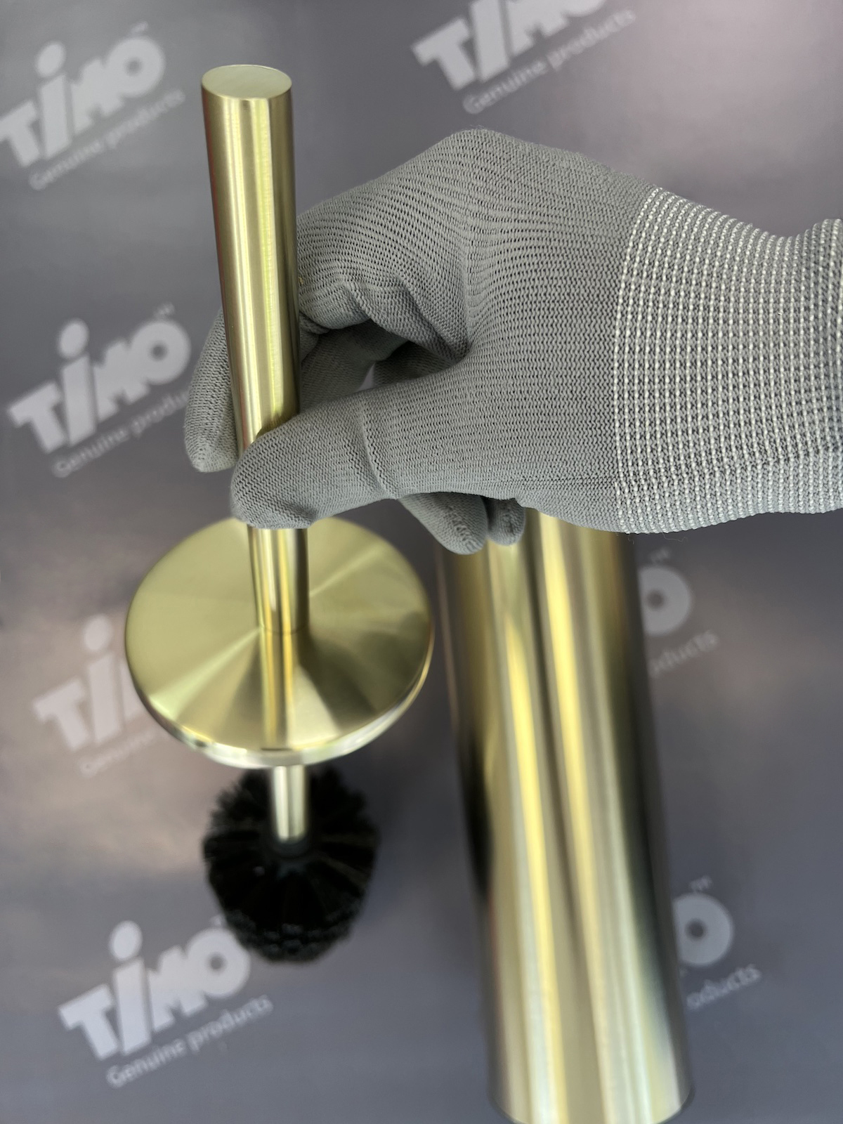 Приобрести щетка для туалета напольная timo saona 13161/17 золото матовое