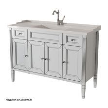 Caprigo Тумба с раковиной ALBION PROMO 120 см, белая