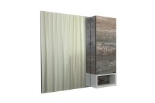 Сomforty Зеркало-шкаф "Турин-90" дуб бежевый