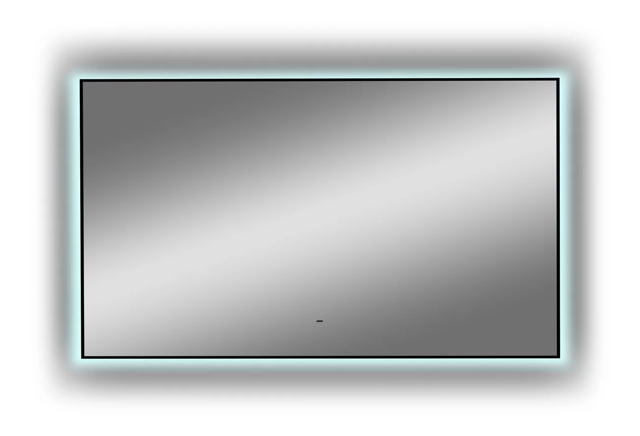 Приобрести continent зеркало с подсветкой amer 120х70 см, черное