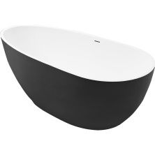 Grossman Отдельностоящая ванна Fly 170x80 см, черная матовая GR-1102MB