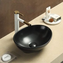 Comforty Раковина 7838MB 40х35 см, черная матовая