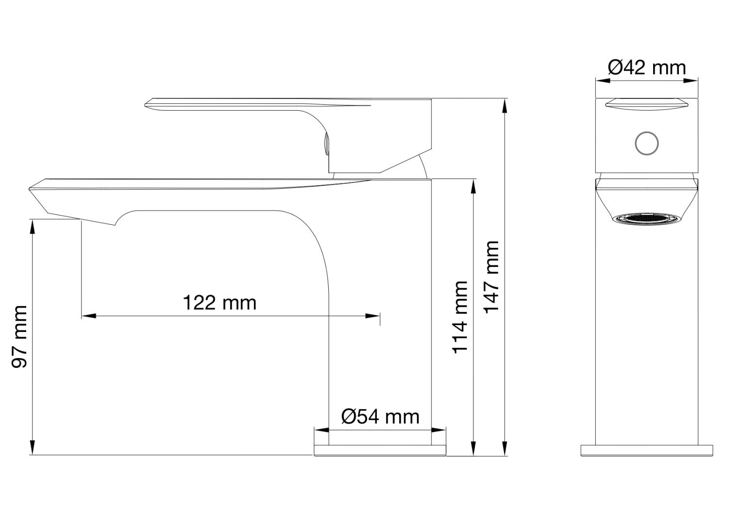 Приобрести смеситель для раковины wonzon & woghand brilliant, хром (ww-88018079-cr)