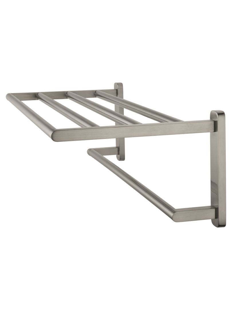 Приобрести полотенцедержатель с полкой wonzon & woghand graffity, брашированный никель (ww-9381-bn)