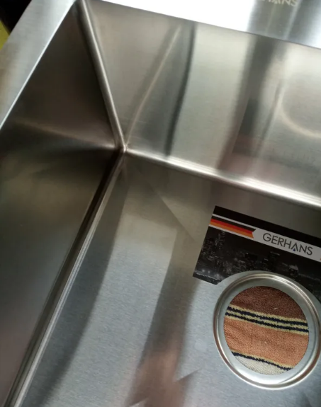 Приобрести gerhans кухонная мойка 58х48 см, левосторонняя, сатин