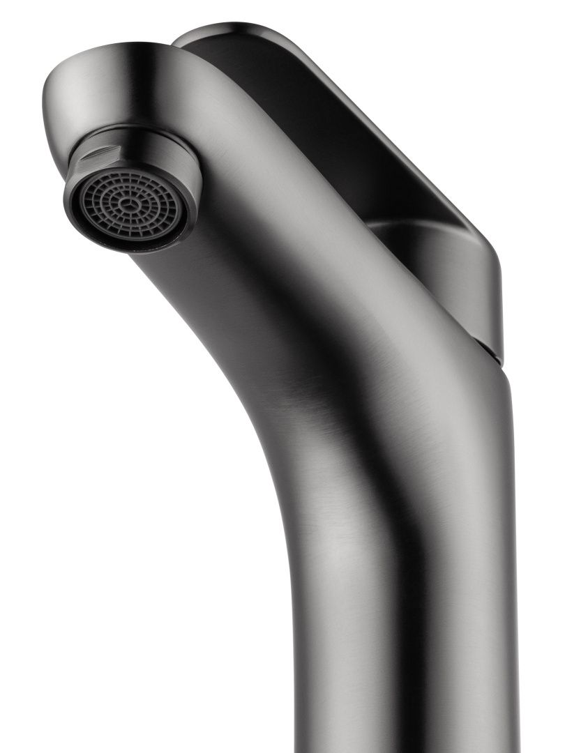 Приобрести смеситель для раковины высокий wonzon & woghand alfa, темный графит (ww-a40232-bgg)