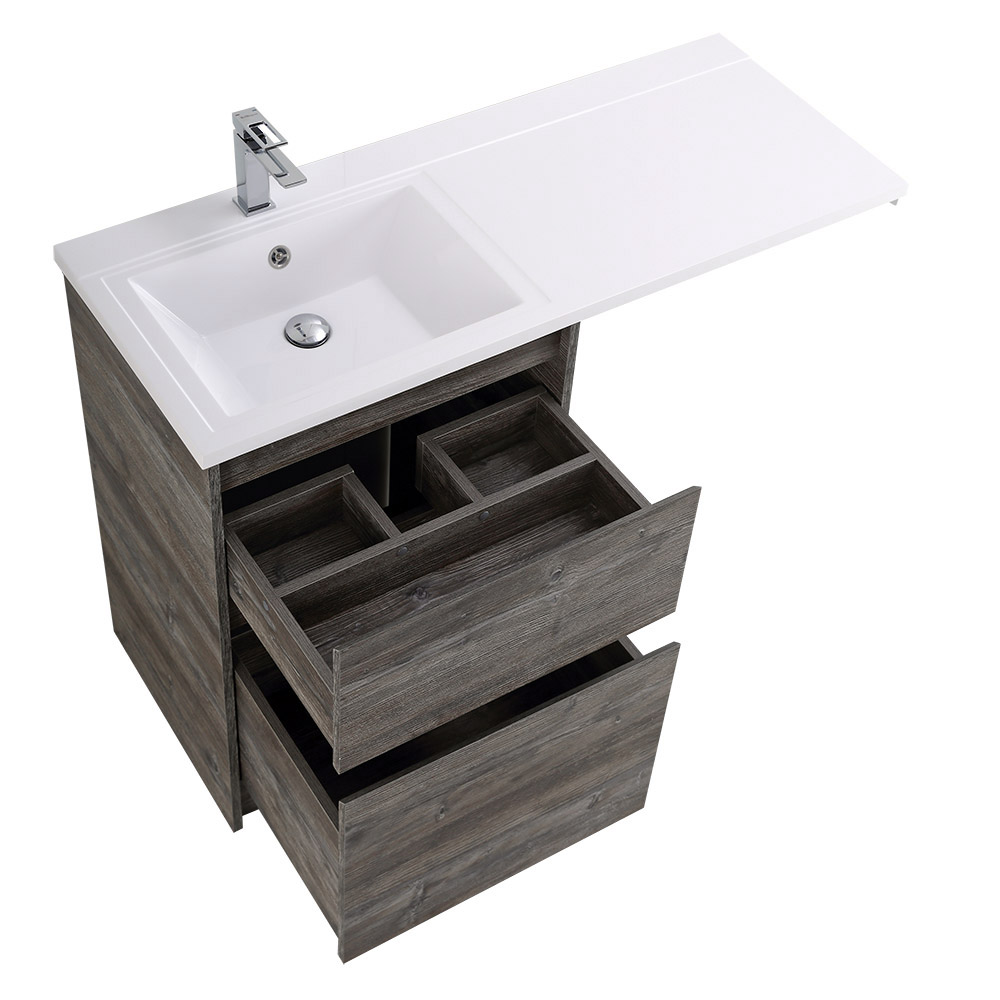 Приобрести belbagno тумба с раковиной kraft 120 см, напольная kraft-lvd-58/120-l pino pasadena, белая раковина