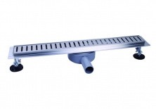 Трап TIM BAD536002 60 см, нержавеющая сталь с поворотным фланцем