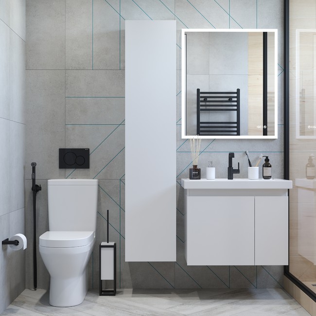 Приобрести briz тумба подвесная biella 60 см, белая, т18-60