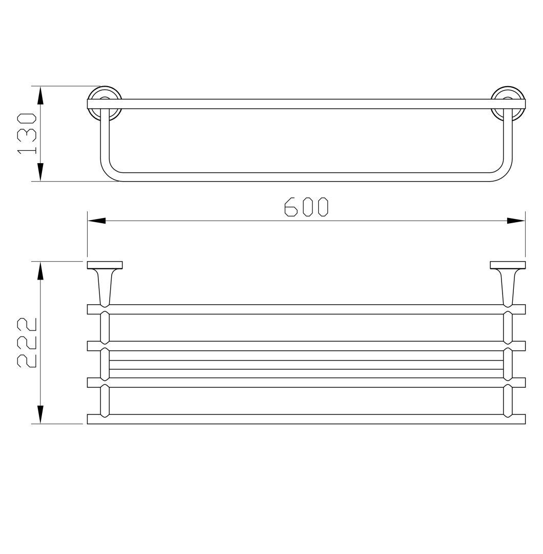 Приобрести полотенцедержатель с полкой wonzon & woghand simple, хром (ww-6581)
