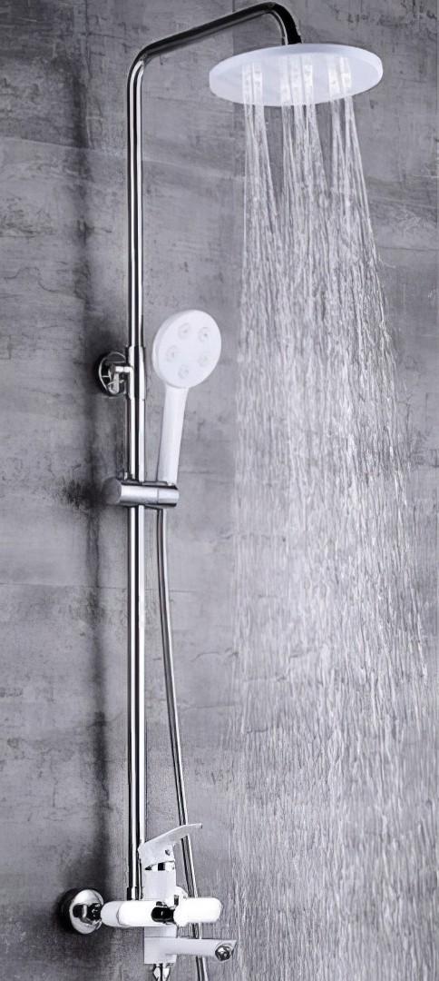 Приобрести душевая система vieir autunno 1400 мм, белый\хром v263562f