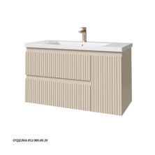 Caprigo Тумба с раковиной FORTE-Smalty TYPE 100 см, правая, бежевая, эмаль