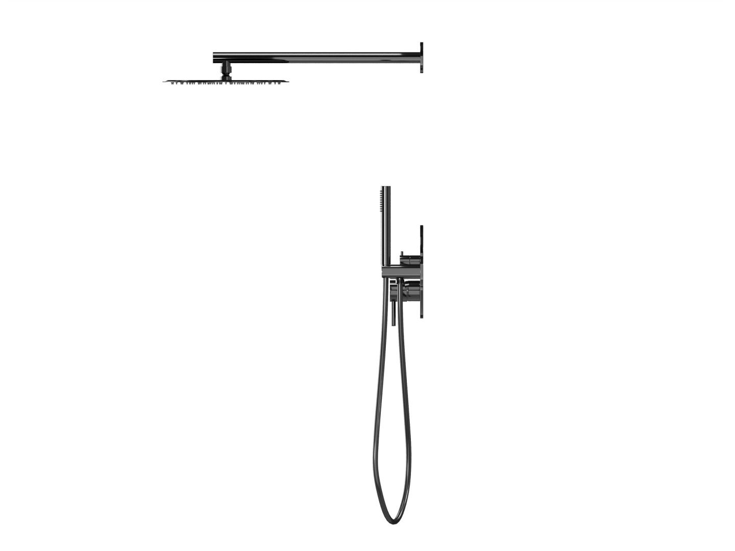 Приобрести hayzburg встраиваемая душевая система, черный хром hb-2002bch