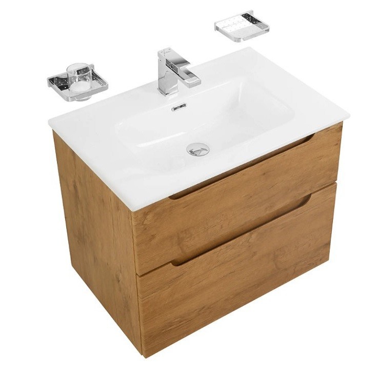 Приобрести тумба подвесная с раковиной belbagno etna-700-2c-so-rn-p 70 см, rovere nature