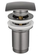 Донный клапан для раковины 1 1/4 WONZON & WOGHAND, Темный графит (WW-88SS08-BGM)
