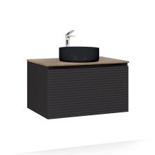 Jorno Тумба подвесная Cossety 80 см со столешницей, антрацит