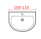 Подвесная раковина 100-110 см