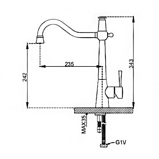 Приобрести gappo смеситель для кухни g4398-12 с подключением к фильтру, хром 30080