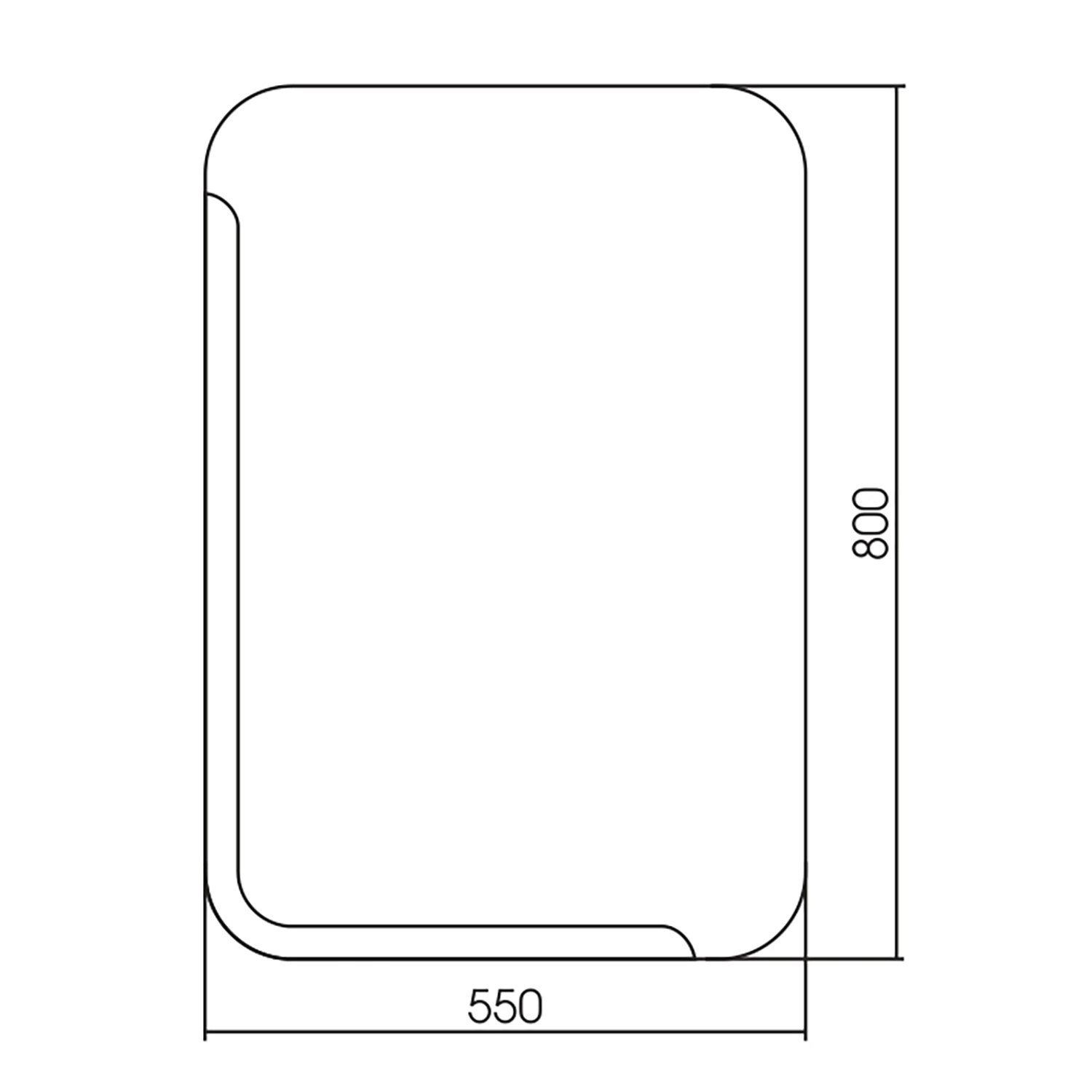 Приобрести loranto зеркало алькон 55х80 см, универсальный крепеж (фр-00002360)
