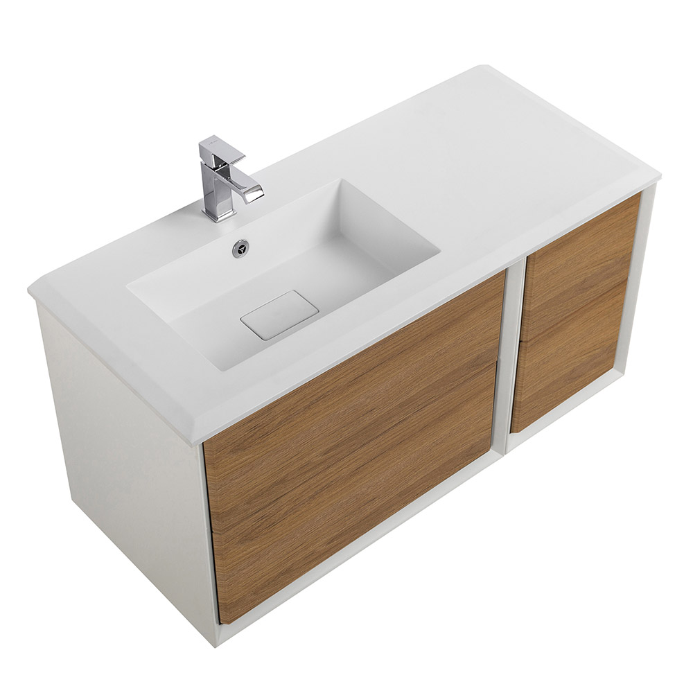 Приобрести cezares тумба подвесная с раковиной bellagio 106 см rovere tabacco, левостороняя, дерево 54716