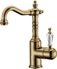 Boheme Смеситель для раковины Medici Ripresa, высокий, бронза\кристаллы 302-SW