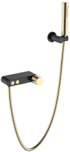 Boheme Смеситель для ванны Stick, черный\золото 123-BG