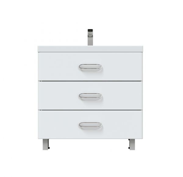 Приобрести mirsant тумба напольная с раковиной fuji 80см.