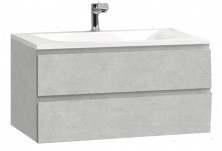 CEZARES Тумба подвесная с раковиной MOLVENO 100х50х50см, бетон