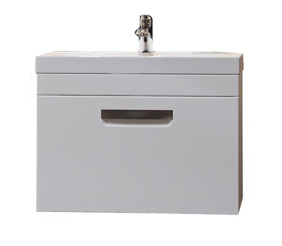 Приобрести тумба подвесная с раковиной velvex estea 60 см белый/матовый tpest.60.1y.233