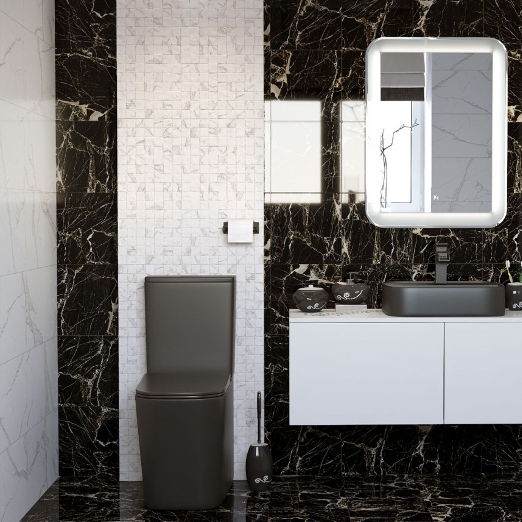 Приобрести sole унитаз компакт cube 3 black, безободковый с сиденьем дюропласт, микролифт черный глянец ут000082063