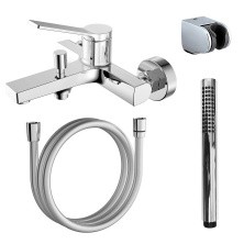 Azario Смеситель для ванны Vise с ручным душем, хром AZ-VSA238330C