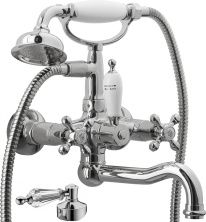 Boheme Смеситель для ванны Tradizionale, хром\белый 273-SW