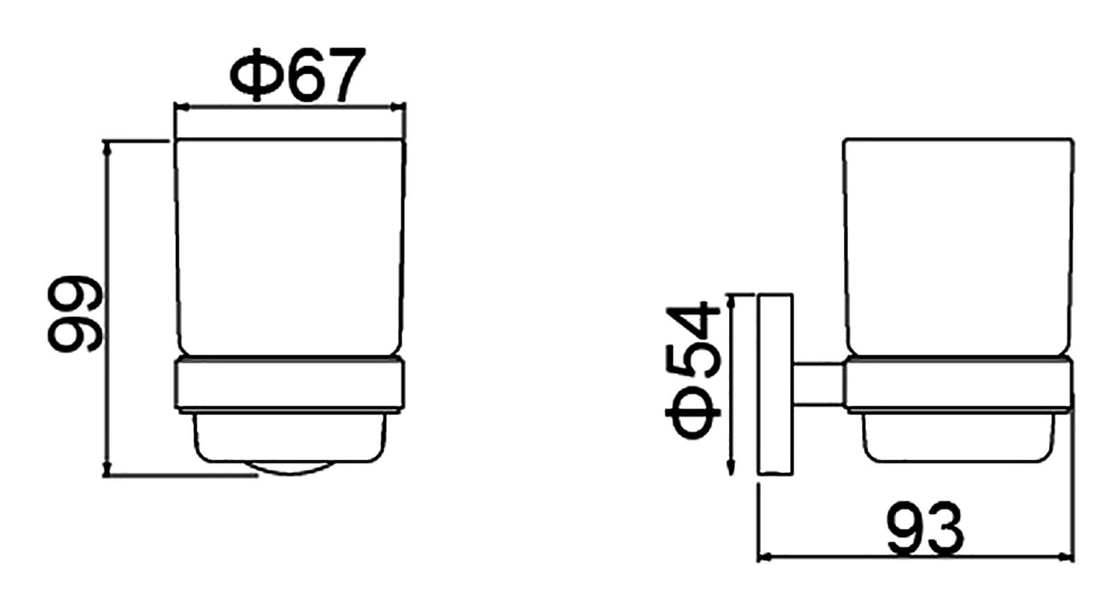 Приобрести стакан для зубных щеток timo saona 13031/18 черное золото