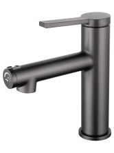 Смеситель для раковины с функцией полоскания WONZON & WOGHAND, Темный графит (WW-H1017-BGG)