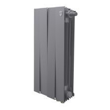 Royal Thermo Радиатор биметаллический Pianoforte 500 /Silver Satin ( серебристый ) VDR80 - 4 секц.