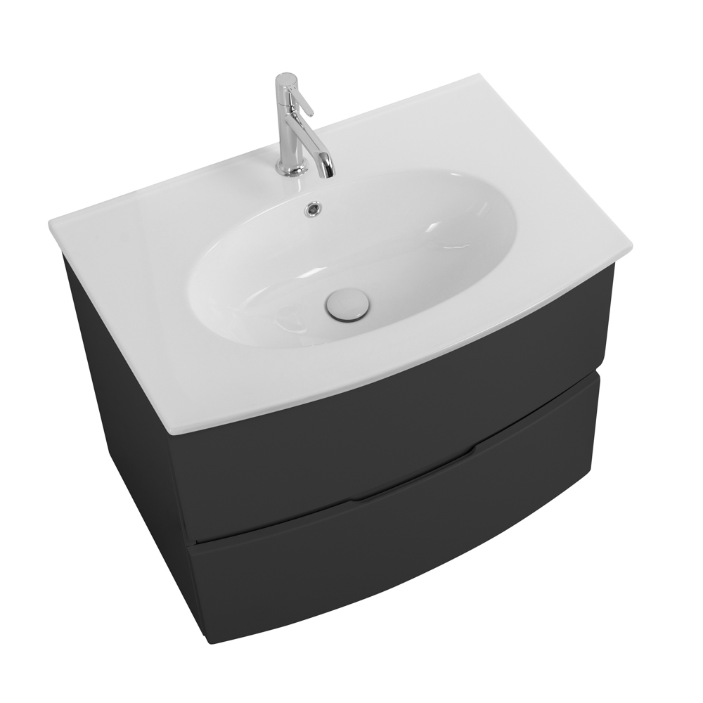 Приобрести cezares тумба подвесная с раковиной elettra 75 см grafite, графит 55522