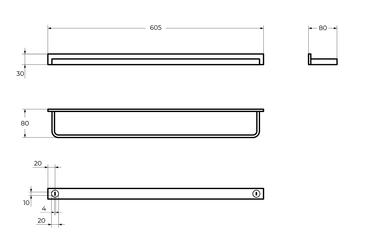 Приобрести cezares полотенцедержатель maxima 60 см, хром czr-f-8912