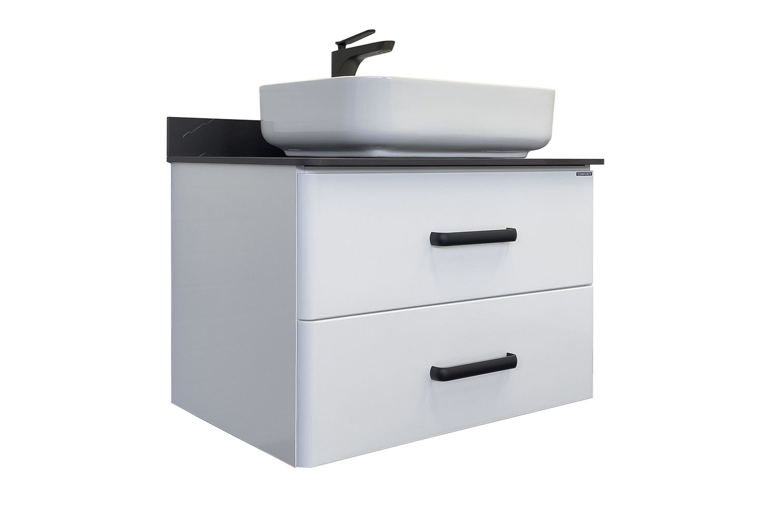 Приобрести сomforty тумба со столешницей и раковиной "амстердам-75" белая