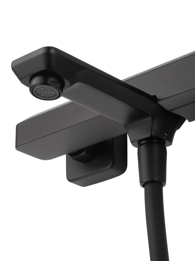 Приобрести смеситель для ванны с душем wonzon & woghand diamond, черный матовый (ww-88639011-mb)