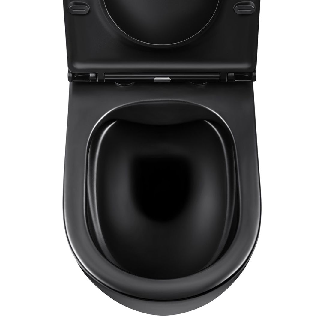 Приобрести vincea унитаз подвесной evo, ультратонкое сиденье, микролифт, черный матовый vt1-34mb