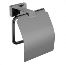 Держатель для туалетной бумаги с крышкой Vieir V5009G серый
