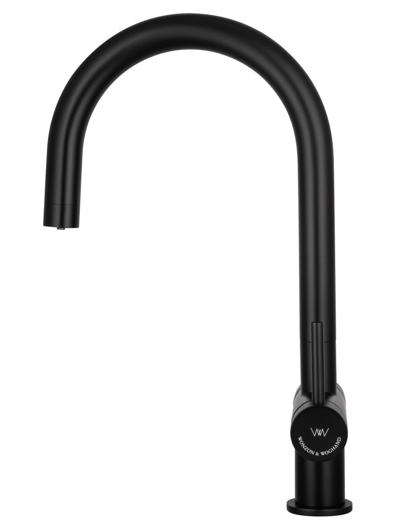 Приобрести смеситель для кухни c подключением фильтра wonzon & woghand, черный матовый (ww-3211-mb)