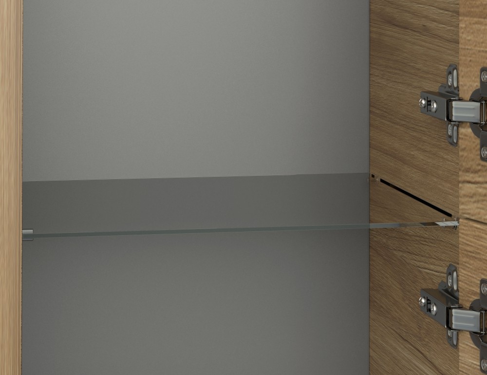 Приобрести пенал подвесной cersanit lara 30 см, универсальный, орех